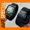 Black Braided Fabric Strap for Xiaomi Smartwatches