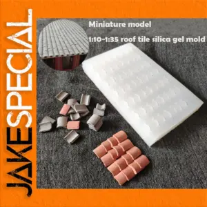 Miniature Silicone Mold for Roof Tiles