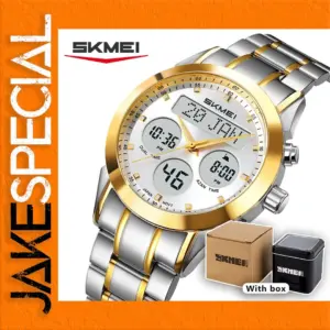 SKMEI 2381 Elegant Dual Display Wristwatch