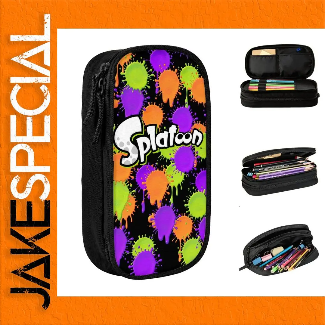Splatoon Game Colorful Pencil Case 1 Splatoon Game Colorful Pencil Case