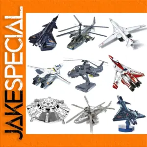 3D Metal Puzzle Set of Military Aircraft Models