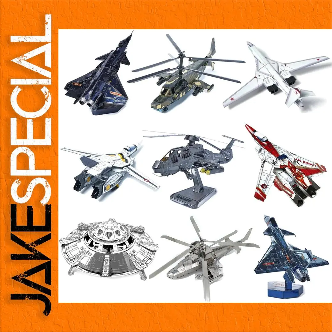 3D Metal Puzzle Set of Military Aircraft Models 1 3D Metal Puzzle Set of Military Aircraft Models