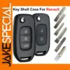 Smart Flip Car Key Shell for Renault Models