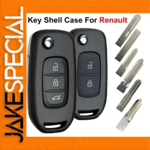 Smart Flip Car Key Shell for Renault Models