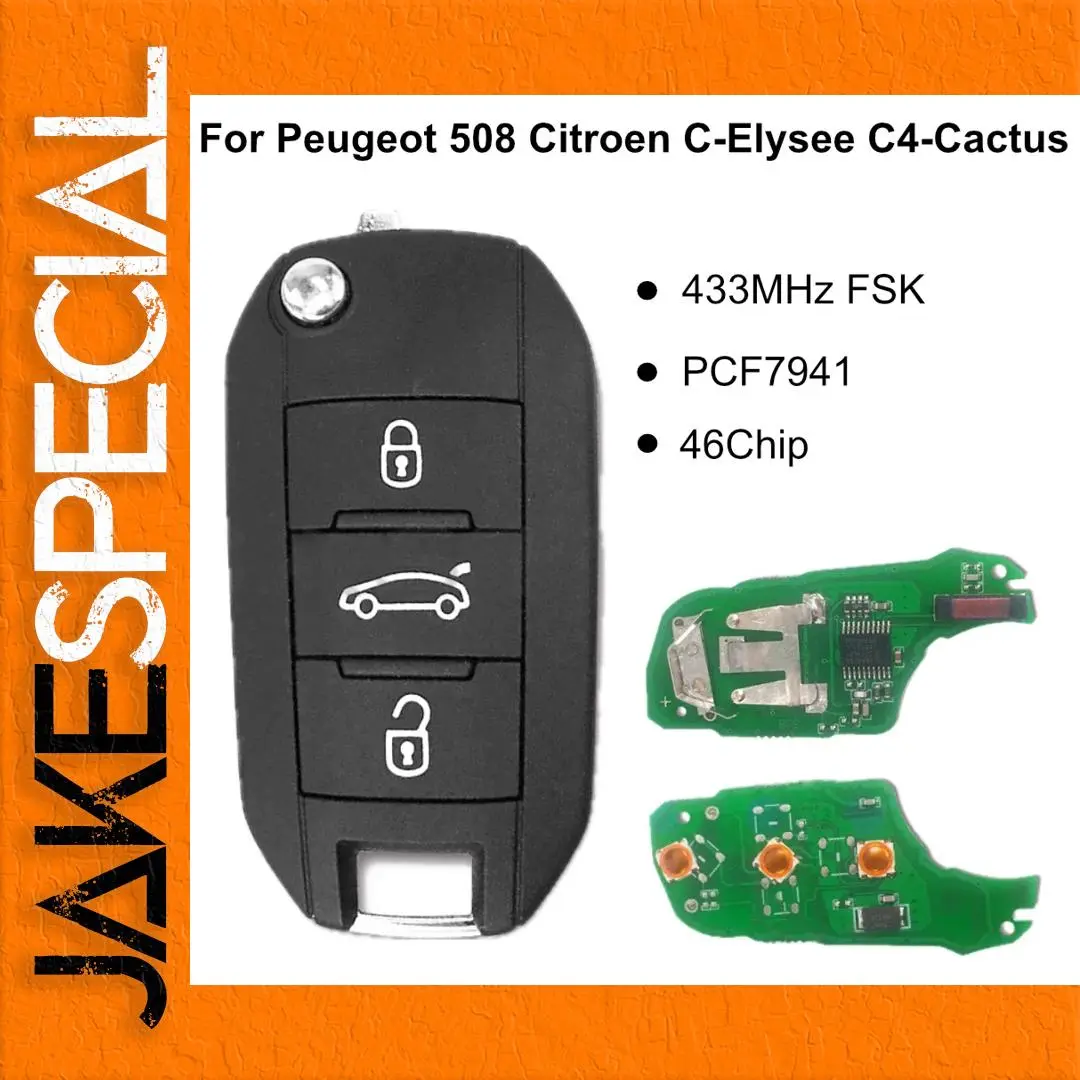 Citroen Peugeot Remote Key with HU83 Blade 1 Citroen Peugeot Remote Key with HU83 Blade