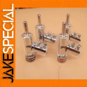 Rhodium-Plated Speaker Cable Banana Plug Set