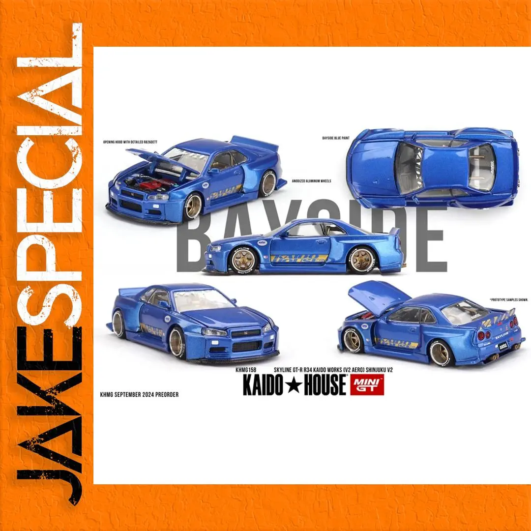 Kaido House Skyline GTR R34 Diecast Model 1 Kaido House Skyline GTR R34 Diecast Model
