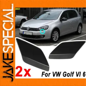 VW Golf VI Jetta Headlight Washer Caps Set
