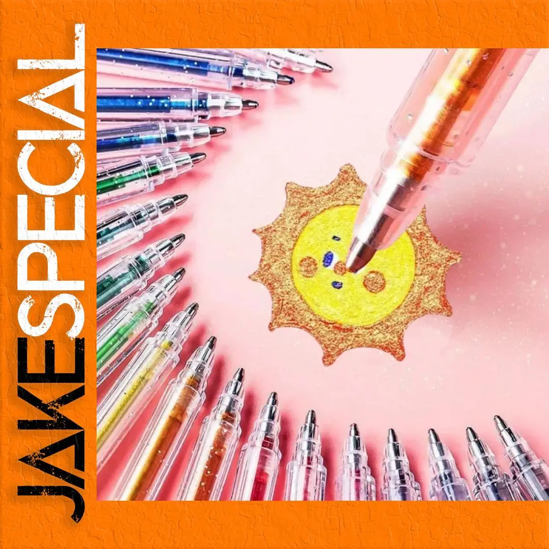 Vibrant Glitter Gel Pen Set in Various Packs 1 Vibrant Glitter Gel Pen Set in Various Packs