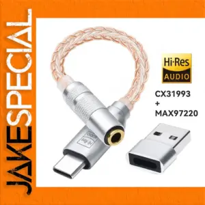 Type-C to 3.5mm Headphone Amplifier Adapter