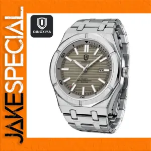 Men's Luxury Quartz Watch Model 6676 Stainless Steel