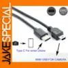 Type C to Mini USB OTG Cable 30 cm