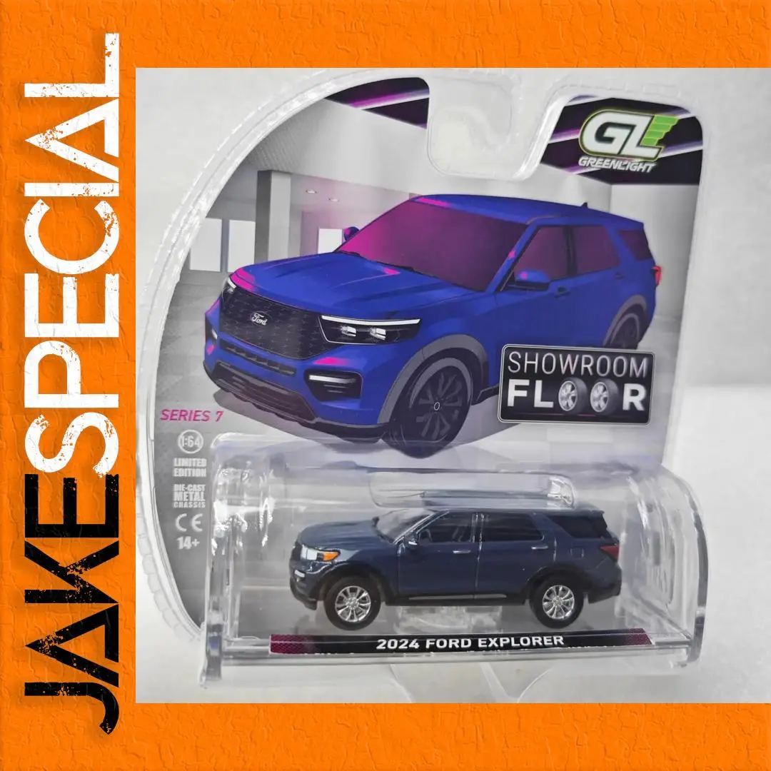 1:64 Scale 2024 Ford Explorer Model in Blue 1 1:64 Scale 2024 Ford Explorer Model in Blue