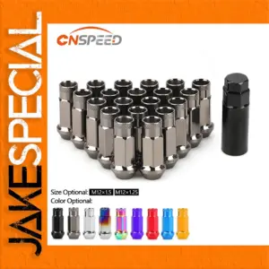 20PCS Blue Iron Lug Nuts M12x1.5 and M12x1.25