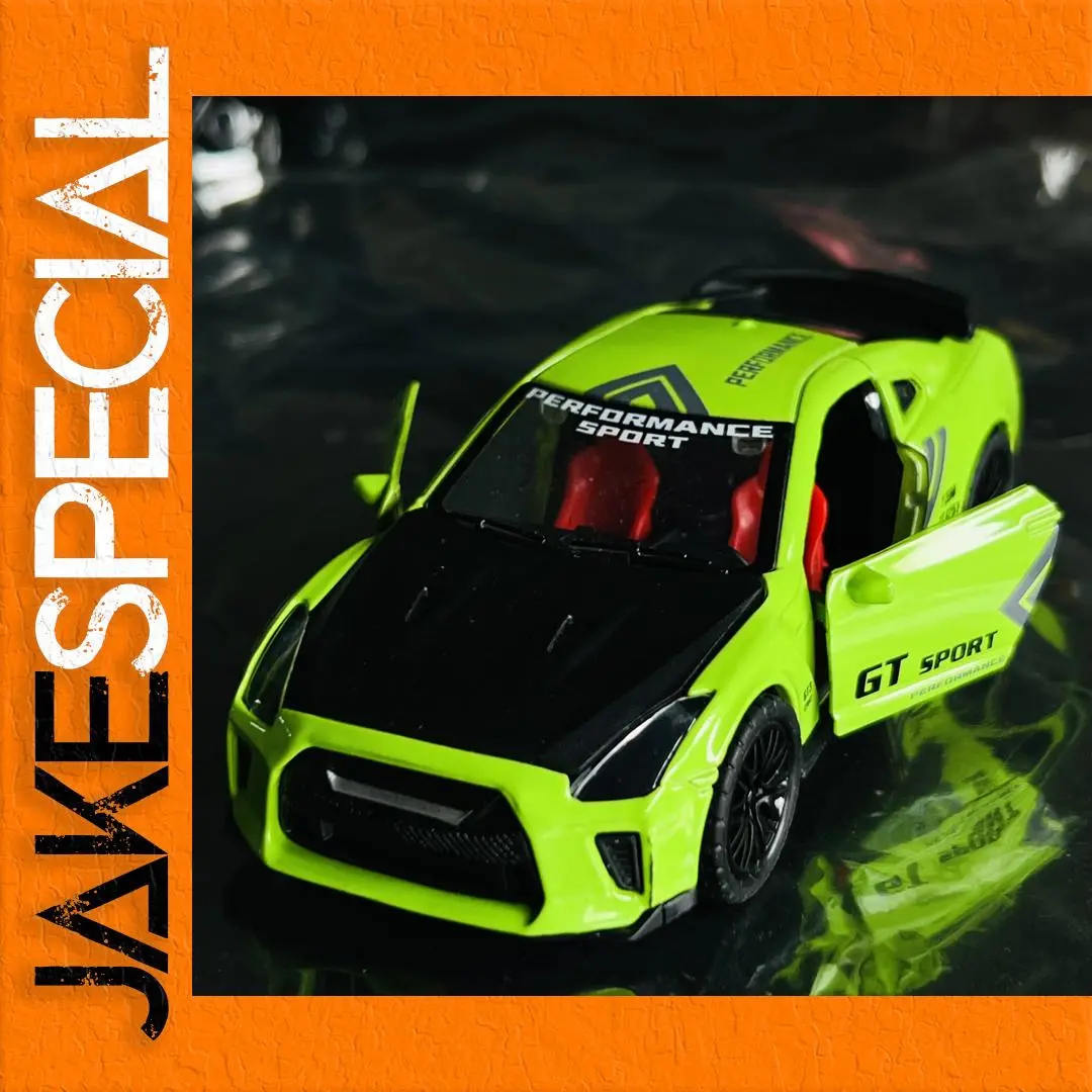 Vibrant Alloy Sports Car Model with Red Interior 1 Vibrant Alloy Sports Car Model with Red Interior