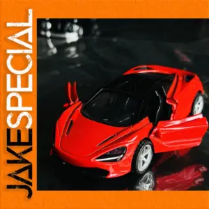 Vibrant Red 1:36 Diecast Sports Car Model