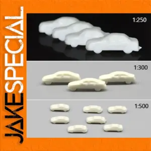 Set of 50 Miniature Model Cars, 1:250, 1:300, 1:500