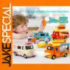 Metal Die-cast Food Truck Toy Vehicle Set