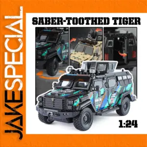 1/24 Scale Sabre-toothed Tiger Police Car Model