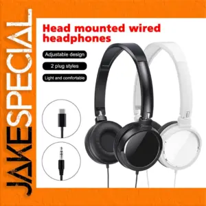 Stylish Wired Headphones with Noise Cancellation