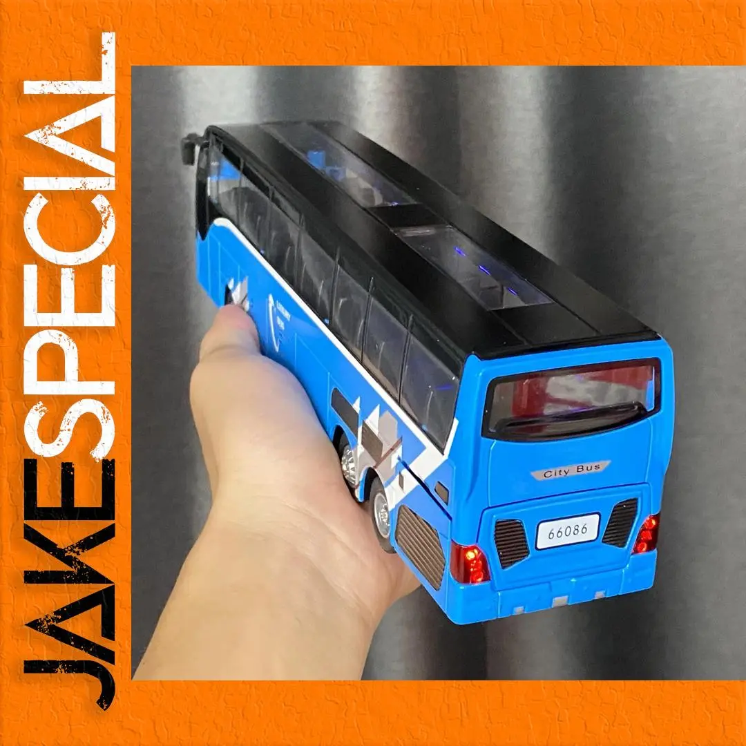 Vibrant Blue City Bus Model 1:30 Scale 1 Vibrant Blue City Bus Model 1:30 Scale