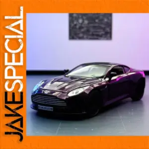 High-Gloss Purple Sports Car Model Ornament