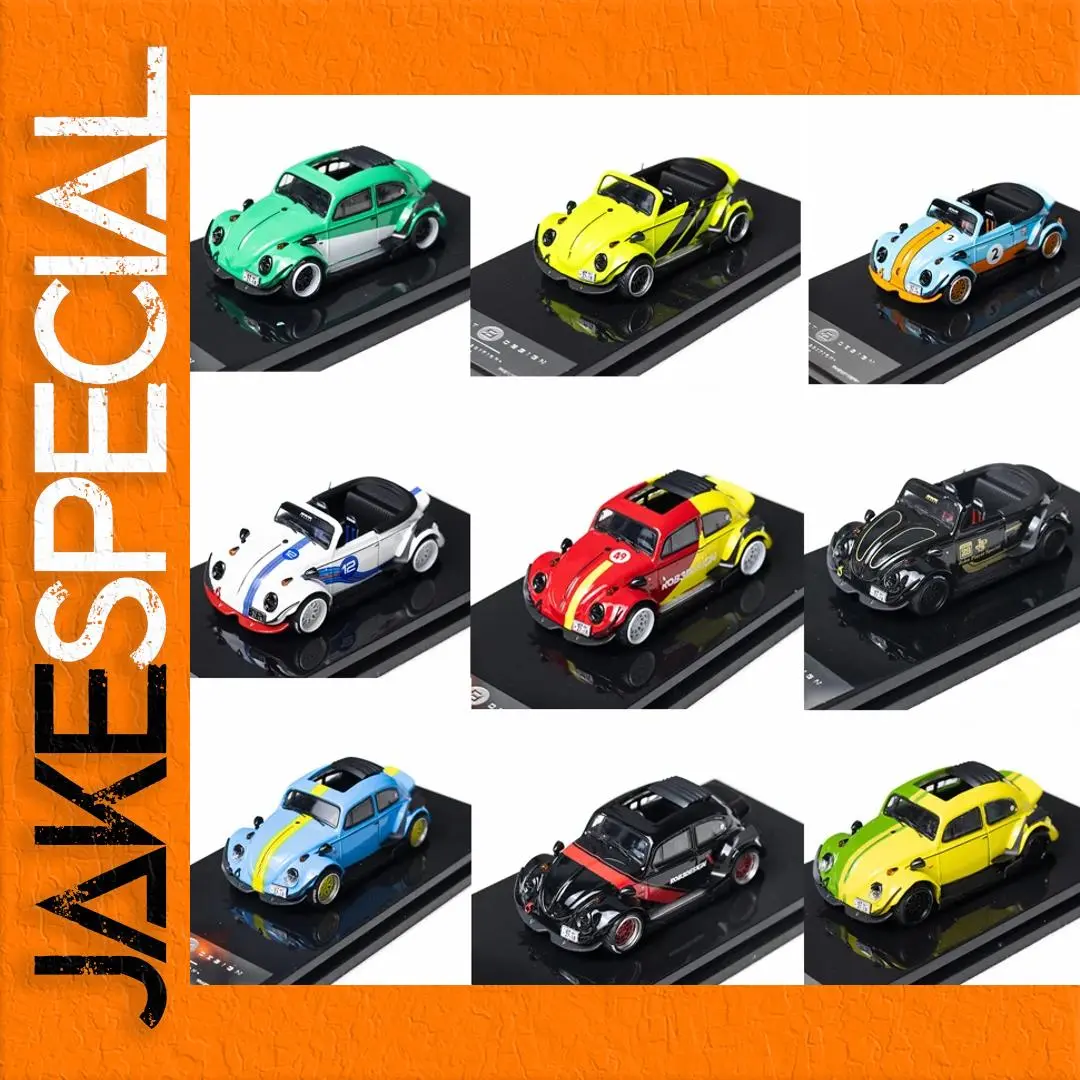 1:64 Diecast Convertible Beetle Model Collection 1 1:64 Diecast Convertible Beetle Model Collection