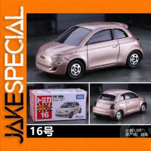 TOMY FIAT 500e Diecast Model Car Rose Gold