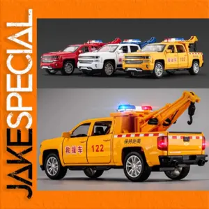 Diecast 1:28 Scale Rescue Pickup Truck Model