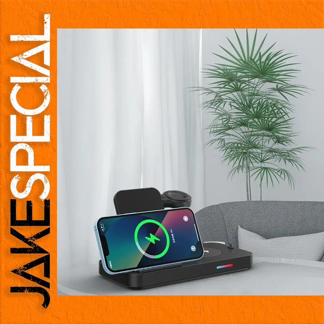 4-in-1 Wireless Charger for Phones, Headphones, Watches 1 4-in-1 Wireless Charger for Phones, Headphones, Watches