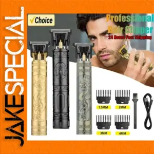 Professional Hair Trimmer Set with Clip Options