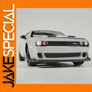 White Dodge Challenger Hellcat Redeye Diecast Model 1:24