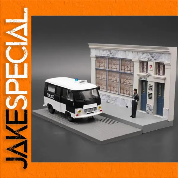 Police Riot Van Model Kit 1:43 Scale Police Van Diecast Model | JakeSpecial