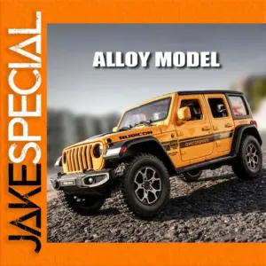 Vibrant Yellow Alloy Off-Road Vehicle Model