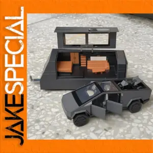 1:32 Scale Cybertruck Diecast Model with Trailer