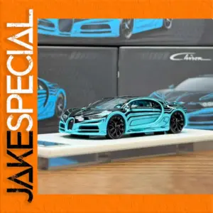 1:64 Scale Bugatti Chiron Model in Turquoise