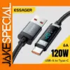 Essager 120W Fast Charging USB Type C Cable