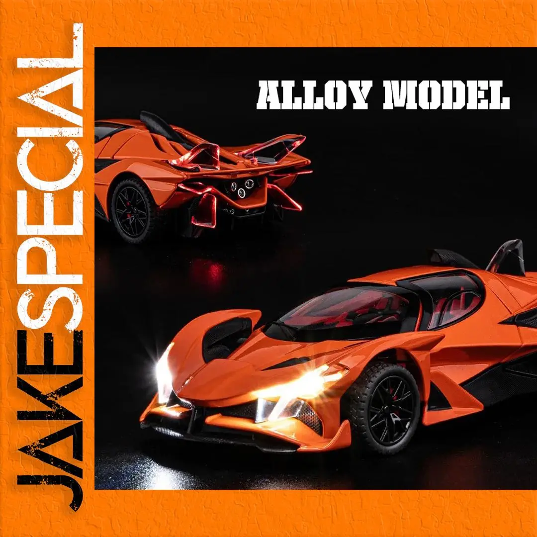 EVO Alloy Model Car in Vibrant Orange 1 EVO Alloy Model Car in Vibrant Orange