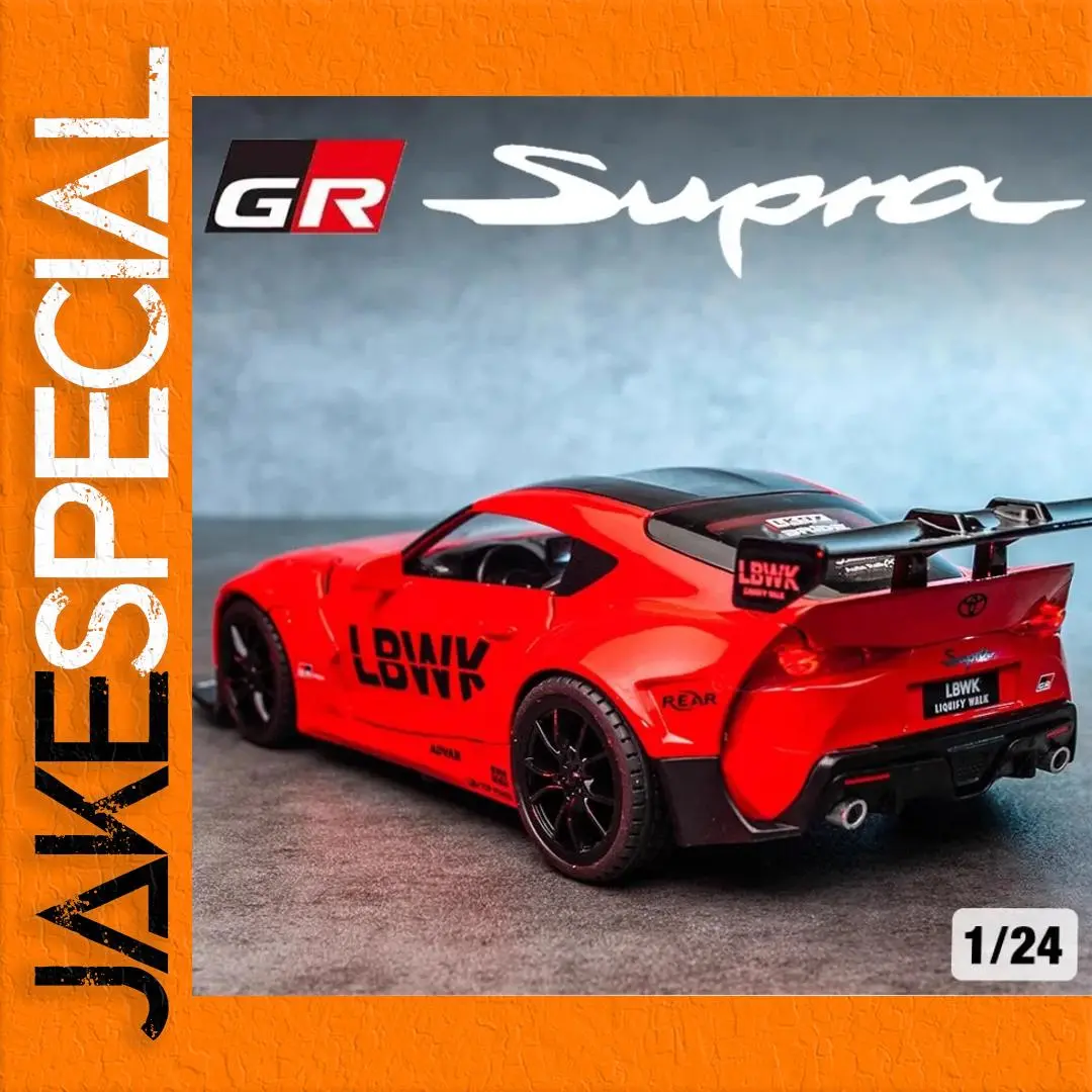 1:22 Scale Diecast Toyota Supra Model Red 1 1:22 Scale Diecast Toyota Supra Model Red