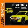 Vibrant Yellow Alloy SUV Model Car Decor