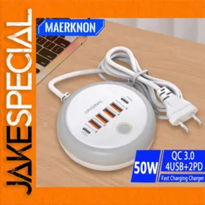 Creative Round 50W PD Charger with 6 Ports