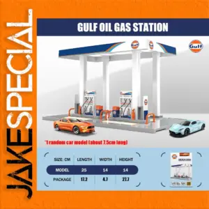 Gulf Oil Gas Station Diecast Model Set