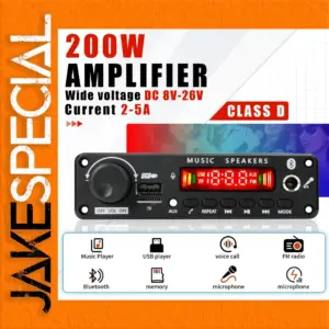 200W DIY Home Digital Amplifier with Bluetooth