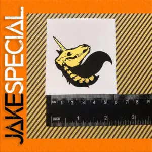 Custom Guitar Decal Set Unicorn Skull Design