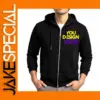 Customizable Men's Pullover Hoodie in Black
