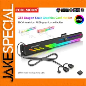 COOLMOON GT8 GPU Support Bracket with ARGB