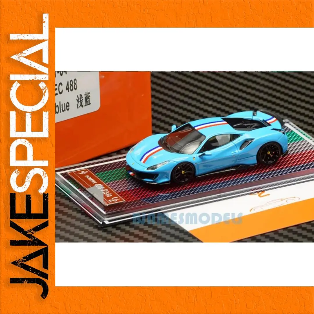 1:64 Scale Blue Resin Model Car 1 1:64 Scale Blue Resin Model Car
