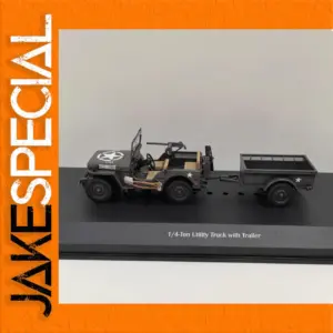 IXO 1/43 1/4-Ton Utility Truck Model with Trailer