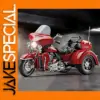 Premium Red Motorcycle Alloy Model with Sidecar