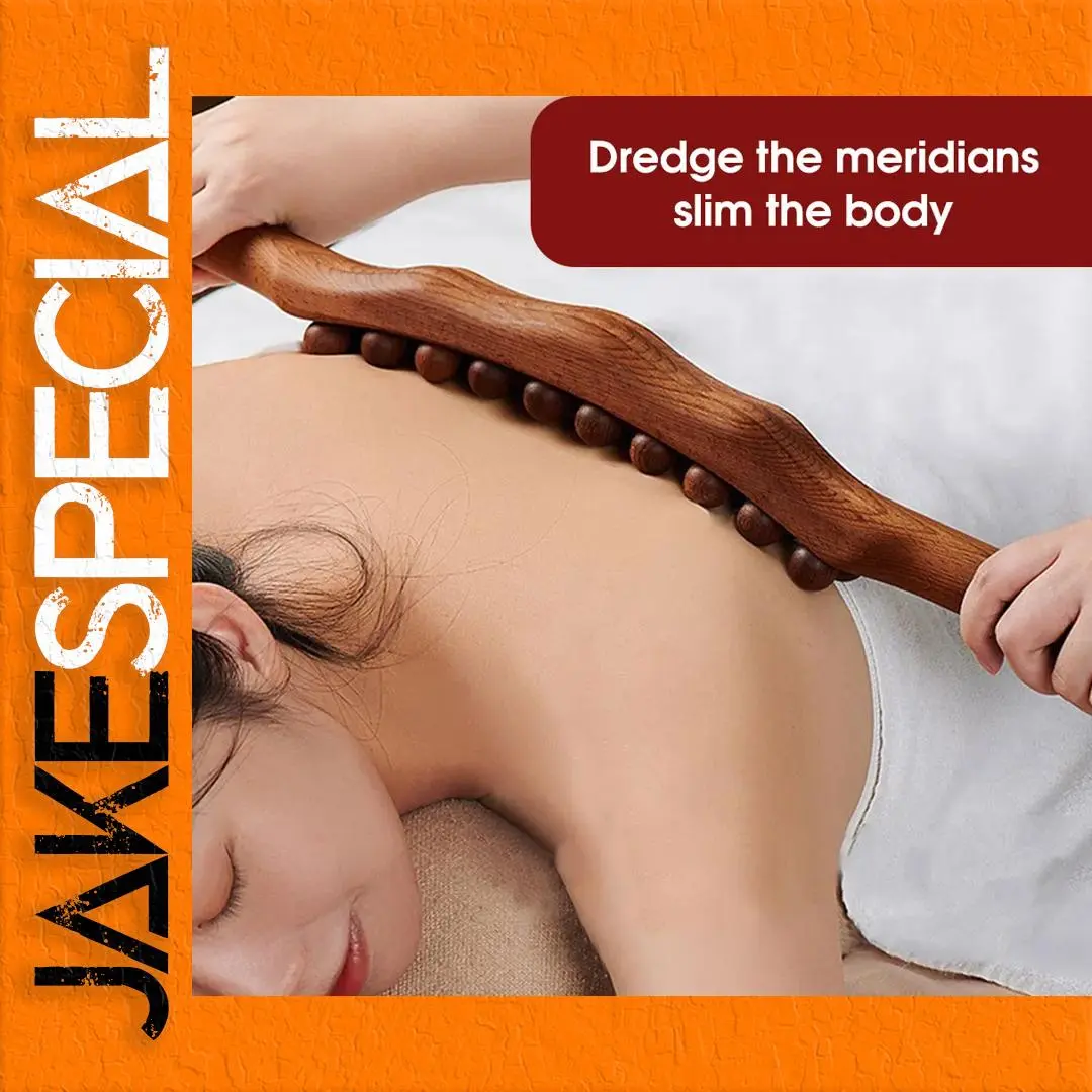 Beech Wood Massage Stick for Body Relaxation 1 Beech Wood Massage Stick for Body Relaxation